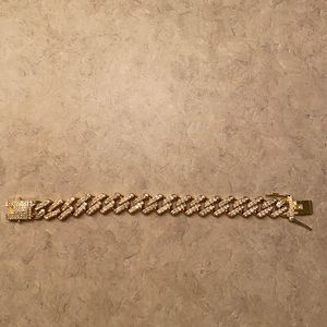 7in cluster Cuban bracelet